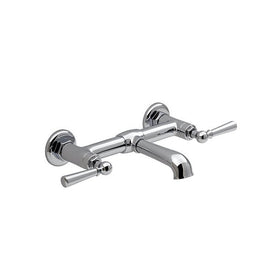 Oak Hill Two Handle Wall-Mount Bathroom Faucet with Lever Handles