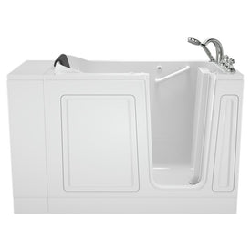 2848 Series 28"W x 48"L Acrylic Walk-In Whirlpool Bathtub with Right-Hand Drain/Faucet