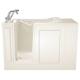 2848 Series 28"W x 48"L Gelcoat Walk-In Soaking Bathtub with Left-Hand Drain/Faucet