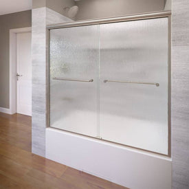 Euro 57" Frameless Sliding Shower Door