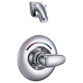 Commercial Universal Shower Trim with Wall-Mount Fixed Shower Head