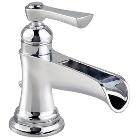 Rook Single Handle Channel Spout Bathroom Faucet with Pop-Up Drain