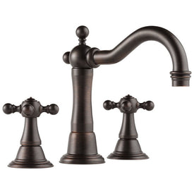 Tresa Two Handle Widespread Bathroom Faucet with Cross Handles/Drain