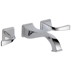 Virage Two Handle Wall-Mount Bathroom Faucet with Grid Strainer