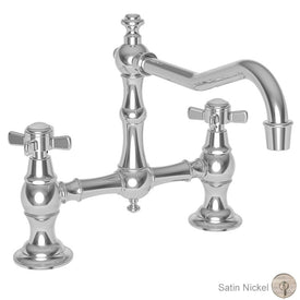 Fairfield Two Handle Kitchen Bridge Faucet without Side Sprayer