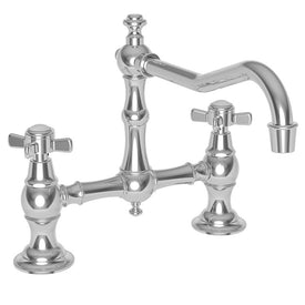 Fairfield Two Handle Kitchen Bridge Faucet without Side Sprayer