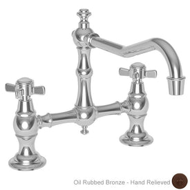Fairfield Two Handle Kitchen Bridge Faucet without Side Sprayer