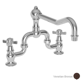 Fairfield Two Handle Kitchen Bridge Faucet without Side Sprayer