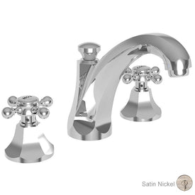 Metropole Two Handle High-Arc Widespread Bathroom Faucet with Drain