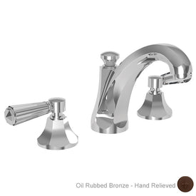 Metropole Two Handle High-Arc Widespread Bathroom Faucet with Drain