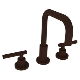 East Square Two Handle Widespread Bathroom Faucet with Drain