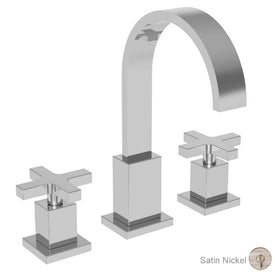 Secant Two Handle Widespread Bathroom Faucet with Drain