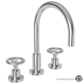 Slater Two Handle Widespread Bathroom Faucet with Drain