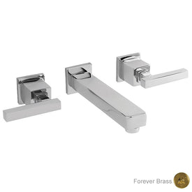 Cube 2 Two Handle Wall-Mount Bathroom Faucet