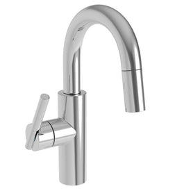 East Linear Single Handle Pull Down Bar/Prep Faucet