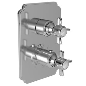 Fairfield Square Thermostatic Valve Trim with Cross Handles