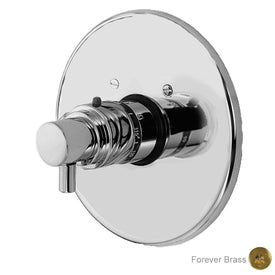 East Linear Round Thermostatic Valve Trim with Lever Handle