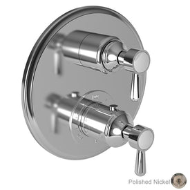 Astaire Round Thermostatic Valve Trim with Lever Handles