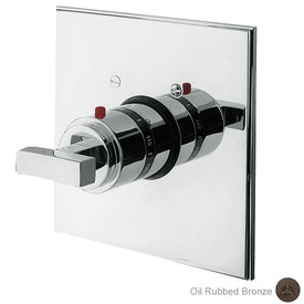 Colorado/Cube 2 Square Thermostatic Valve Trim with Lever Handle