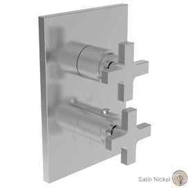 Skylar Square Thermostatic Valve Trim with Cross Handles