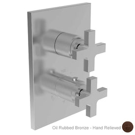 Skylar Square Thermostatic Valve Trim with Cross Handles