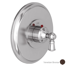 Aylesbury Round Thermostatic Valve Trim with Lever Handle