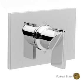 Metro Rectangular Thermostatic Valve Trim with Lever Handle