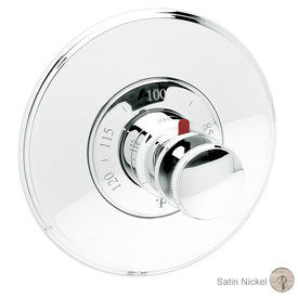 Ithaca Round Thermostatic Valve Trim with Knob Handle