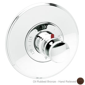 Ithaca Round Thermostatic Valve Trim with Knob Handle