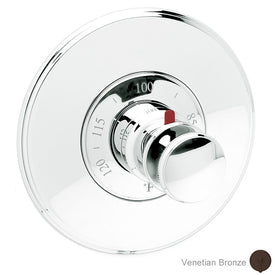 Ithaca Round Thermostatic Valve Trim with Knob Handle