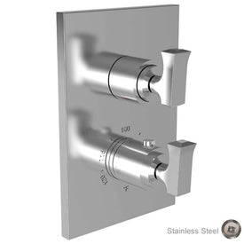 Joffrey Square Thermostatic Valve Trim with Lever Handles