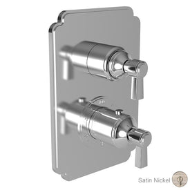 Astor Square Thermostatic Valve Trim with Lever Handles