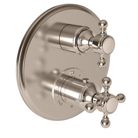 Alveston/Astor/Chesterfield/East Linear Round Thermostatic Valve Trim with Cross Handles