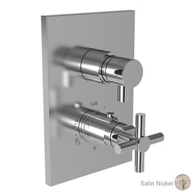 East Linear/East Square Square Thermostatic Valve Trim with Cross/Lever Handles
