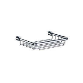 Sideline Wall-Mount Single-Level Straight Soap Basket