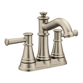 Belfield Two Handle High-Arc Centerset Bathroom Faucet with Drain