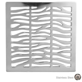 Decorative 4" Square Shower Drain Cover