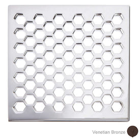 Decorative 4" Square Shower Drain Cover