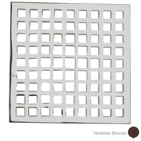 Decorative 6" Square Shower Drain Cover