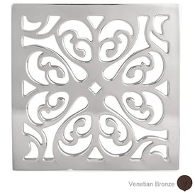 Decorative 6" Square Shower Drain Cover