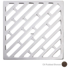 Decorative 6" Square Shower Drain Cover