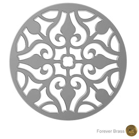 Decorative 4" Round Shower Drain Cover