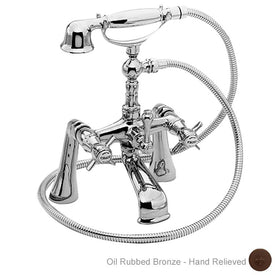Fairfield Two Handle Exposed Deck-Mount Tub Filler Faucet with Handshower