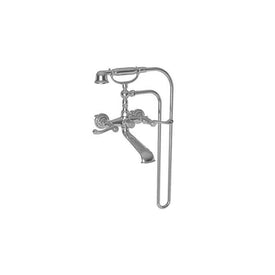 Amisa Two Handle Exposed Floor/Wall-Mount Tub Filler Faucet with Handshower