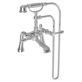 Victoria Two Handle Exposed Deck-Mount Tub Filler Faucet with Handshower