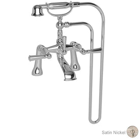 Aylesbury Two Handle Exposed Deck-Mount Tub Filler Faucet with Handshower