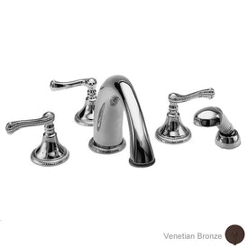 Amisa Two Handle Roman Tub Filler Trim with Handshower