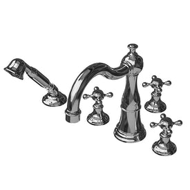 Victoria Two Handle Roman Tub Filler Trim with Handshower