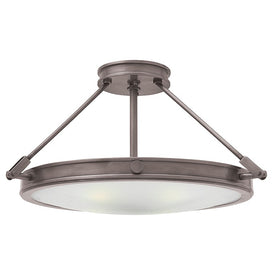 Collier Single-Light LED Semi-Flush Mount Ceiling Light