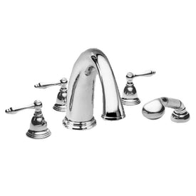 Seaport Two Handle Roman Tub Filler Trim with Handshower